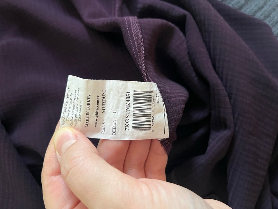 Ghisa mürdüm tunik - Görsel 5