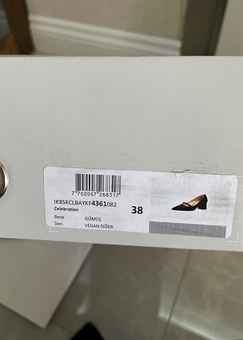 Gümüş Topuklu Kadın Ayakkabı - Görsel 4