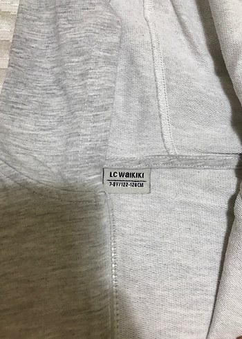 Kapüşonlu Gri Erkek Çocuk Fermuarlı Yelek - Görsel 2