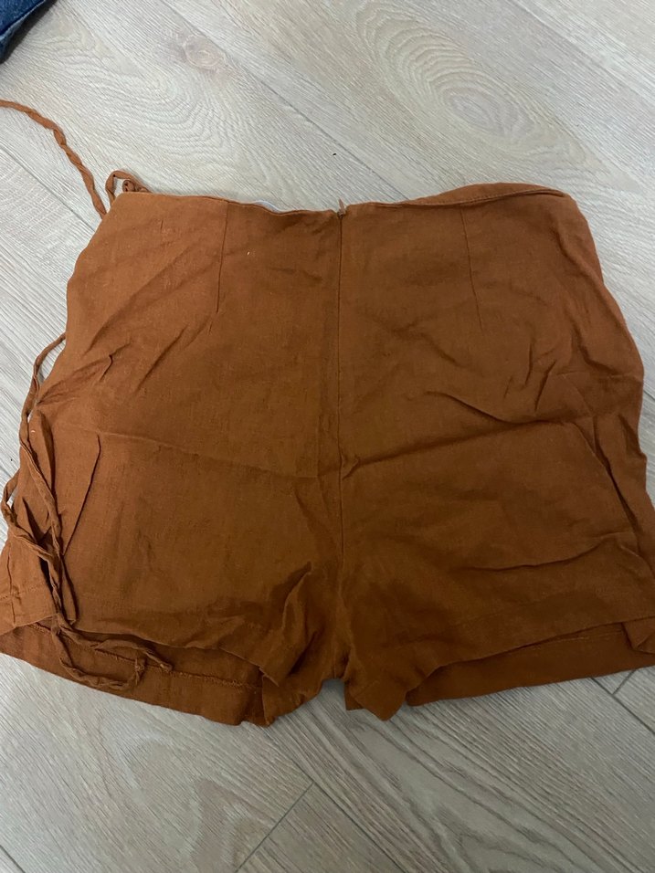 Koton kadın keten şort etek - Görsel 2