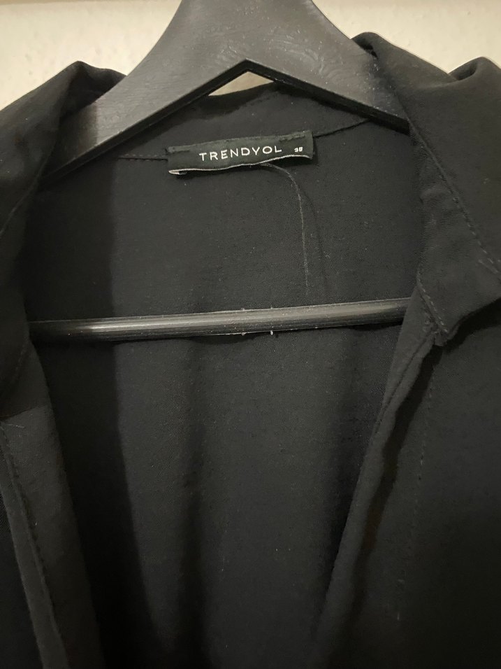 Kruvaze Yaka gömlek elbise - Görsel 3