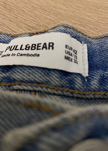 Pull and Bear mom Jean Şort - Görsel 6