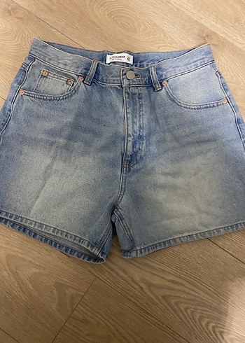 Pull and Bear mom Jean Şort - Görsel 5