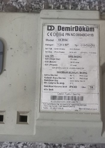 Diğer Demirdöküm kombi ekran kartı