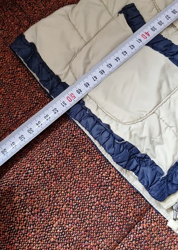 xs Beden Fermuarlı, çıtçıtlı, beyaz kadın yelek