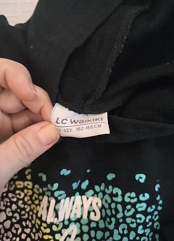 12-13 Yaş Beden siyah Renk Kapüşonlu sweatshirt