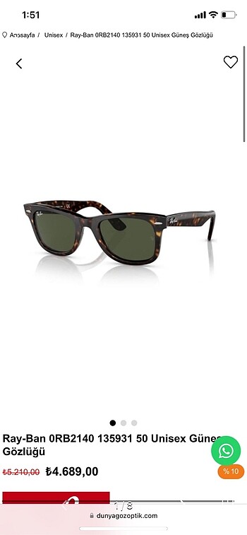 rayban güneş gözlüğü