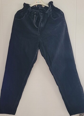 Siyah yüksek bel pantolon 
