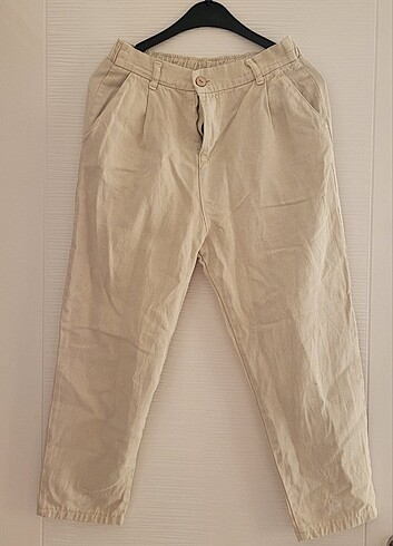 Krem rengi bol pantolon 