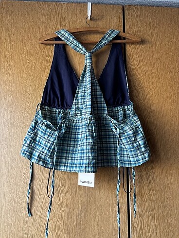 l Beden Pull & bear kareli bluz
