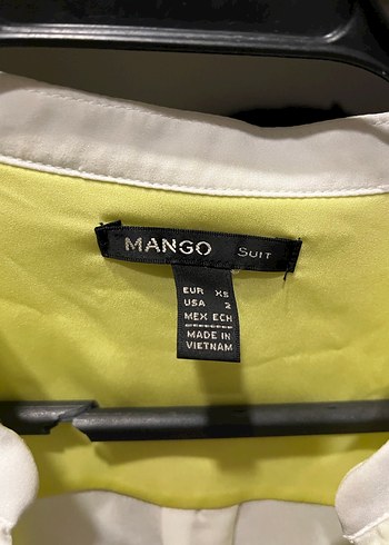 Mango Beyaz Saten Gömlek - Görsel 2