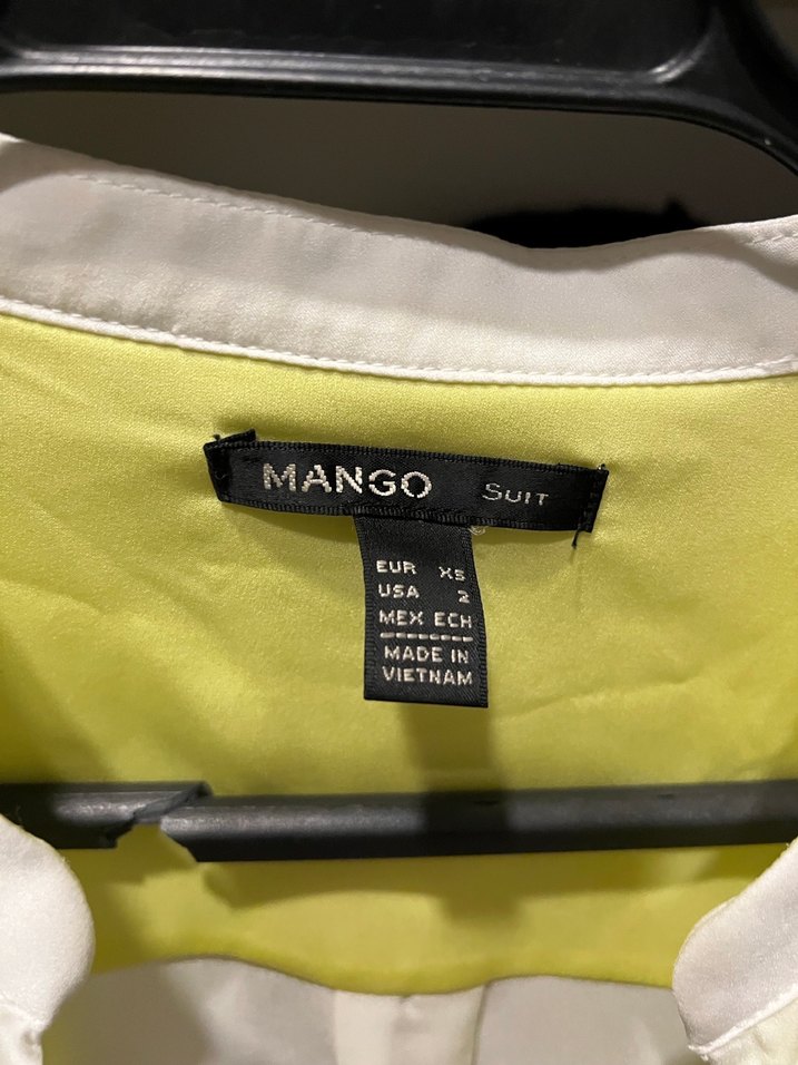 Mango Beyaz Saten Gömlek - Görsel 2