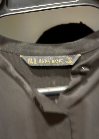 Siyah V Yaka Uzun Kollu Kadın Gömlek - Görsel 2