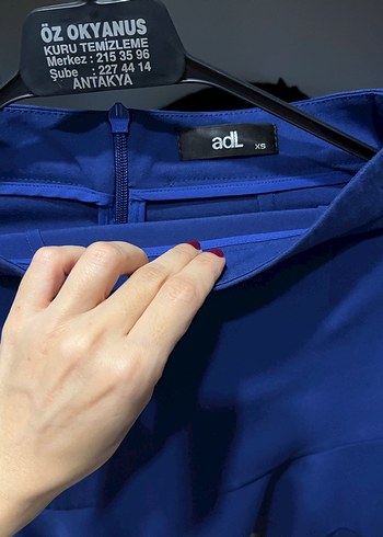 Kadın Lacivert Mini Etek Fırfırlı - Görsel 2