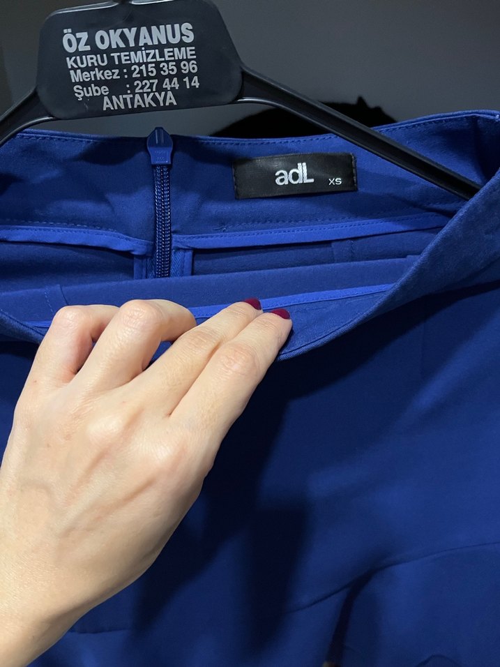 Kadın Lacivert Mini Etek Fırfırlı - Görsel 2