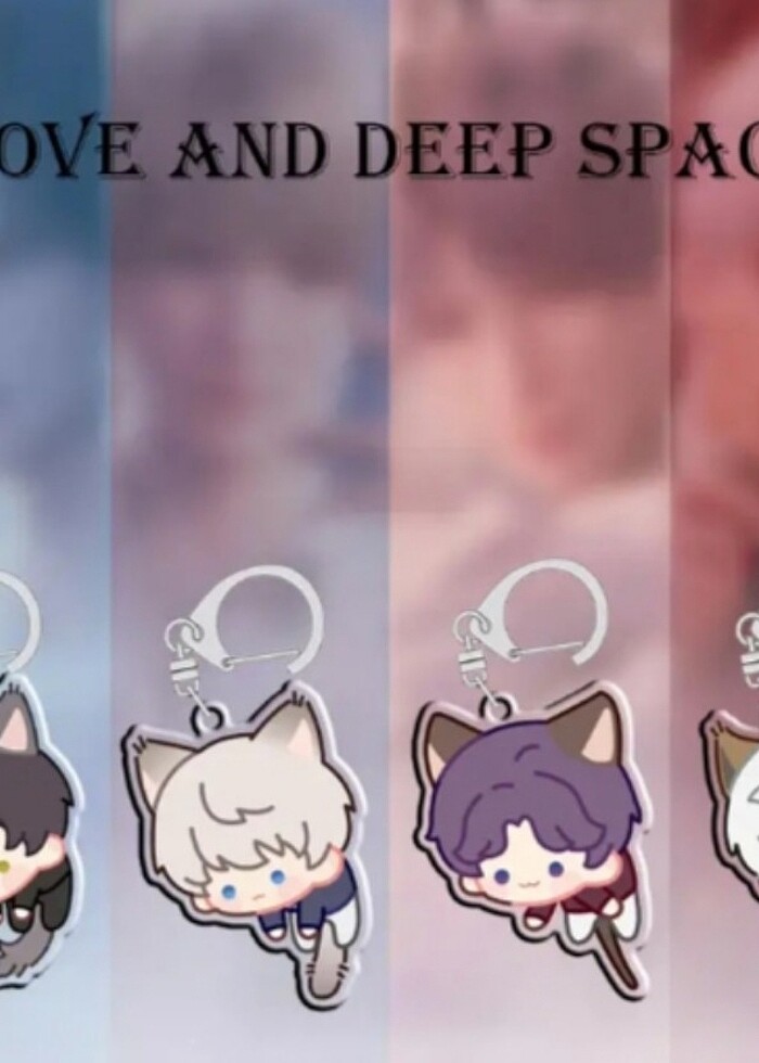 Love and Deepspace kedi anahtarlık - Görsel 2