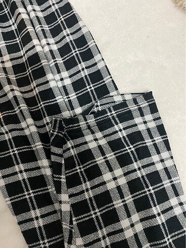 Penti Kareli pijama ekose desenli siyah beyaz pijama çizgili