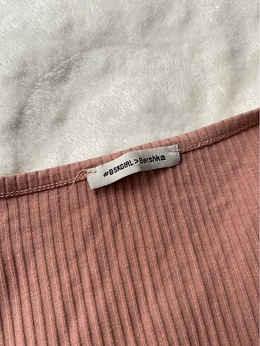Bershka Bershka pembe crop uzun kollu crop