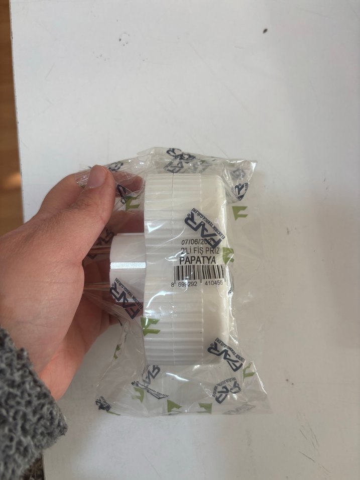 Beyaz Çiftli Priz Adaptörü - Görsel 3