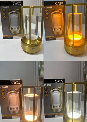 CATA CT-8439 Altın Renkli Masa Lambası - Görsel 5