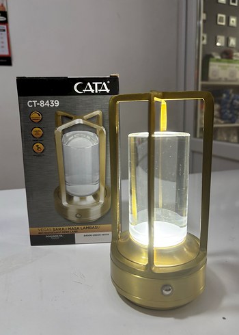 CATA CT-8439 Altın Renkli Masa Lambası - Görsel 3
