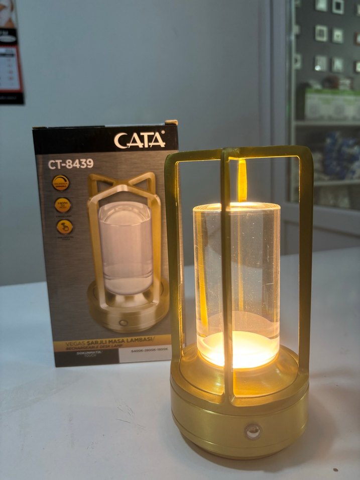 CATA CT-8439 Altın Renkli Masa Lambası - Görsel 4