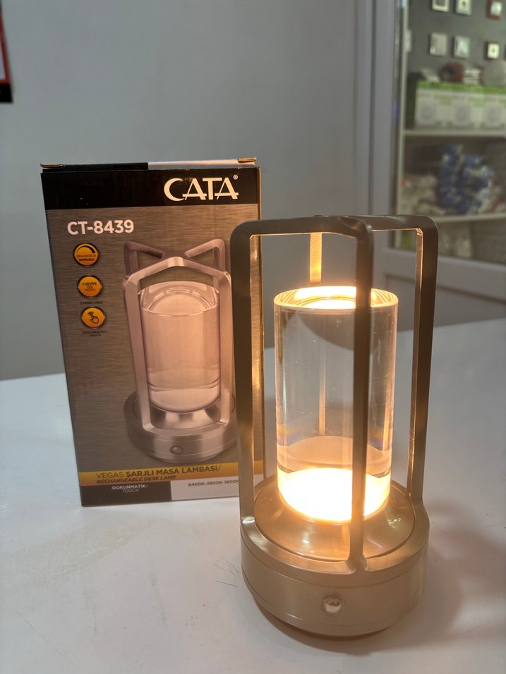 Gri Metal Masa Lambası CT-8439 - Görsel 4