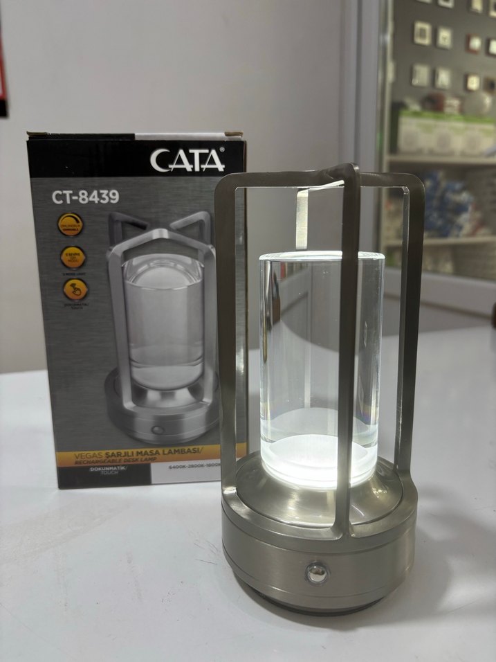 Gri Metal Masa Lambası CT-8439 - Görsel 3