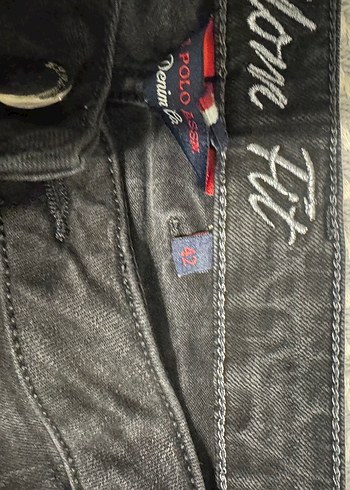 Gri Kadın Loose Fit Midi Denim Pantolon - Görsel 9