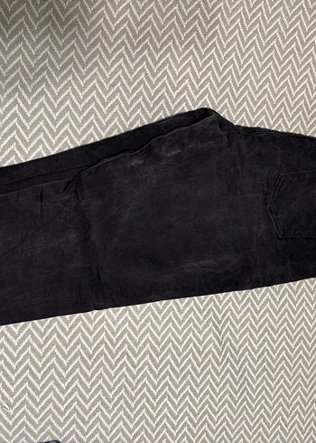 Gri Kadın Loose Fit Midi Denim Pantolon - Görsel 6