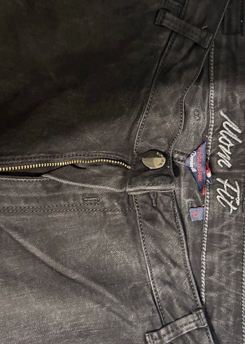 Gri Kadın Loose Fit Midi Denim Pantolon - Görsel 2