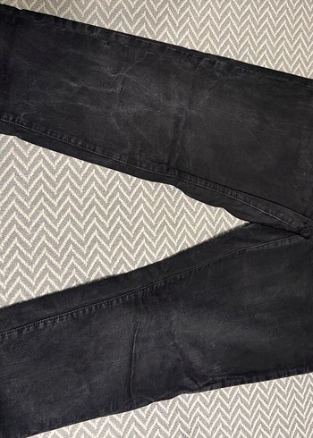 Gri Kadın Loose Fit Midi Denim Pantolon - Görsel 4