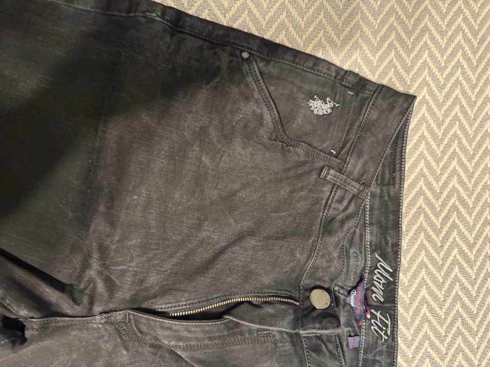 Gri Kadın Loose Fit Midi Denim Pantolon - Görsel 3