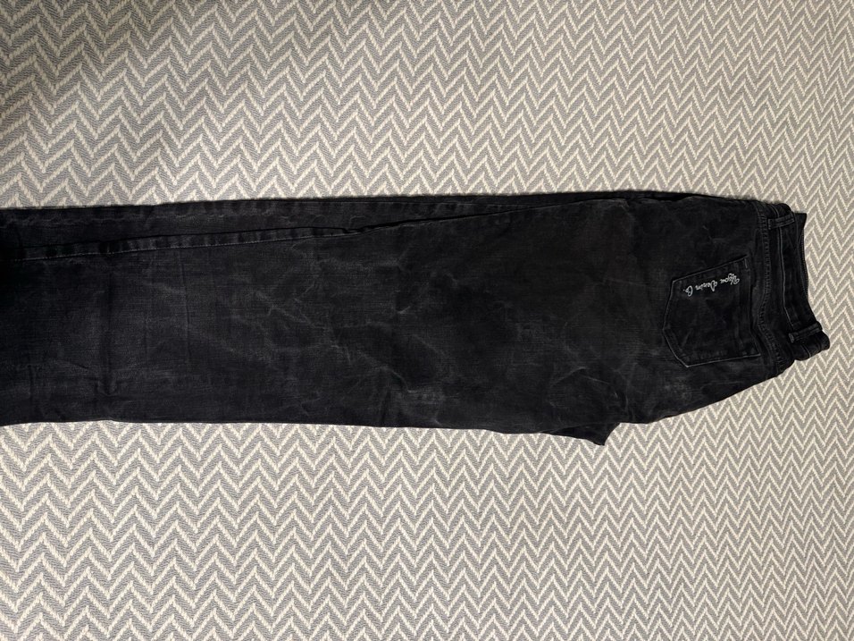 Gri Kadın Loose Fit Midi Denim Pantolon - Görsel 5