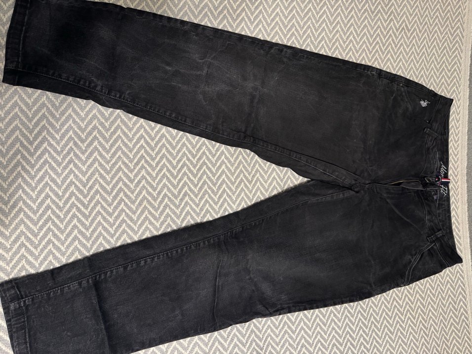 Gri Kadın Loose Fit Midi Denim Pantolon - Görsel 4