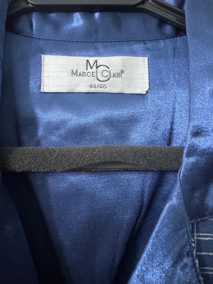 Kadın Mavi Saten Pijama Takımı - Görsel 4