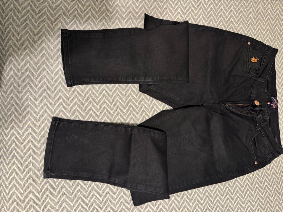 Siyah Regular Fit Midi Kadın Denim Pantolon tootpick - Görsel 2