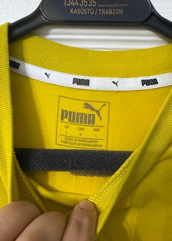 Sarı Puma Kadın Spor Tişört - Görsel 4