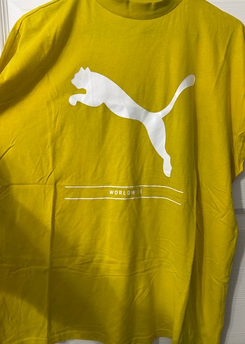 Sarı Puma Kadın Spor Tişört - Görsel 3