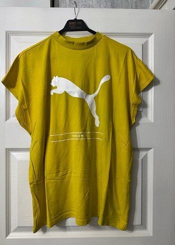 Sarı Puma Kadın Spor Tişört - Görsel 2