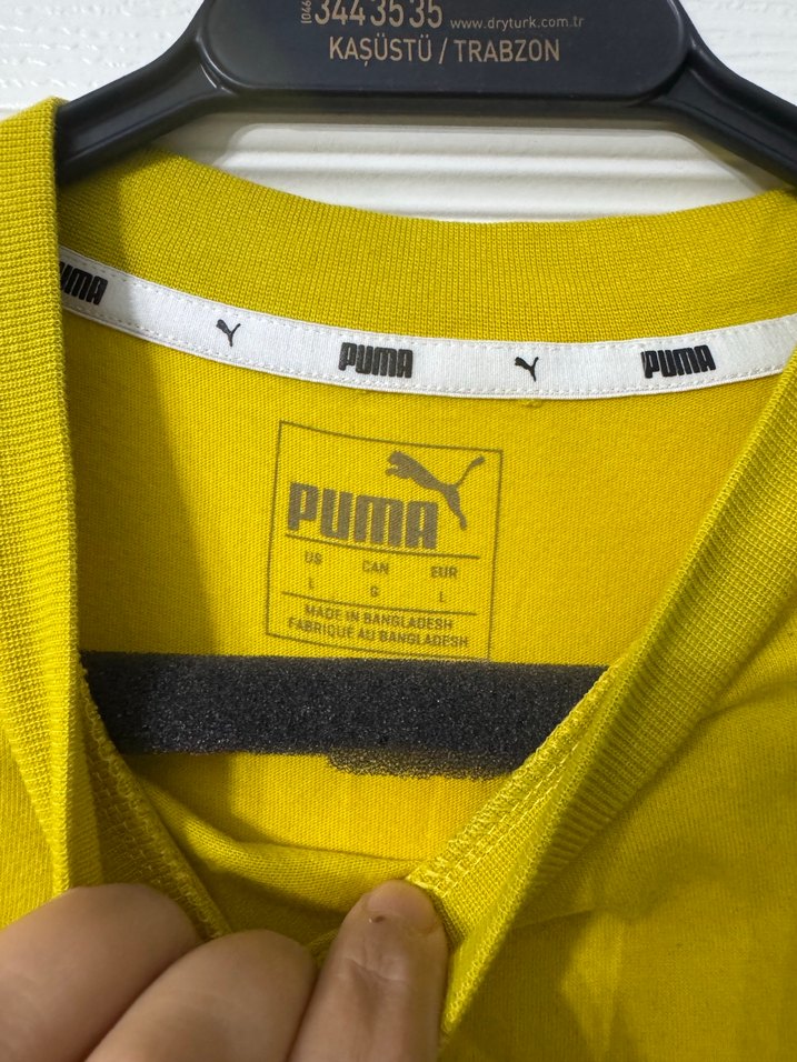 Sarı Puma Kadın Spor Tişört - Görsel 4