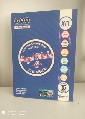 Sosyal Bilimler 2 Denemeleri - AYT Hazırlık Kitabı
