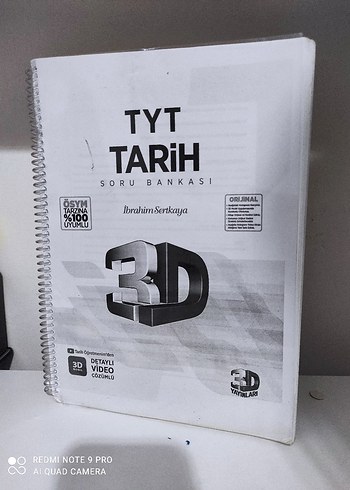 TYT Tarih Soru Bankası 3D Yayınları