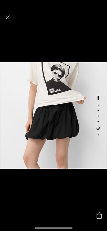 Bershka mini balon etek