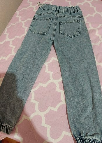 Kızlar için Rahat Kesim Denim Pantolon - Görsel 4