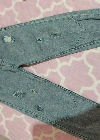 Kızlar için Rahat Kesim Denim Pantolon - Görsel 2