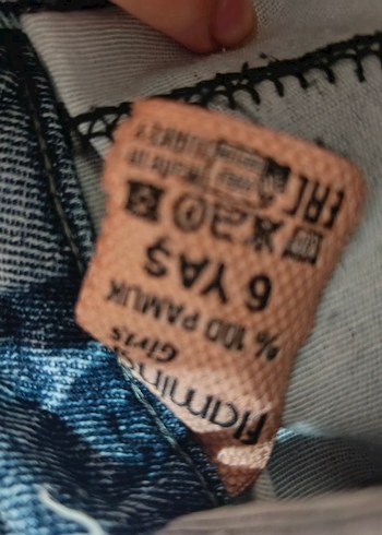 Kızlar için Rahat Kesim Denim Pantolon - Görsel 5