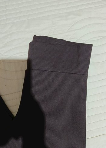 Kahverengi Kadın Midi Tayt - Görsel 4