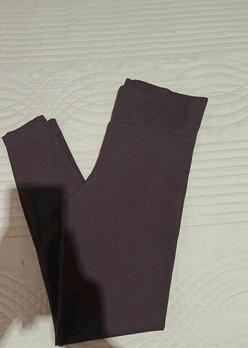 Kahverengi Kadın Midi Tayt - Görsel 3