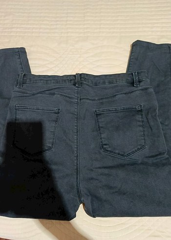 Siyah Dar Kesim Midi Kadın Kot Pantolon - Görsel 2